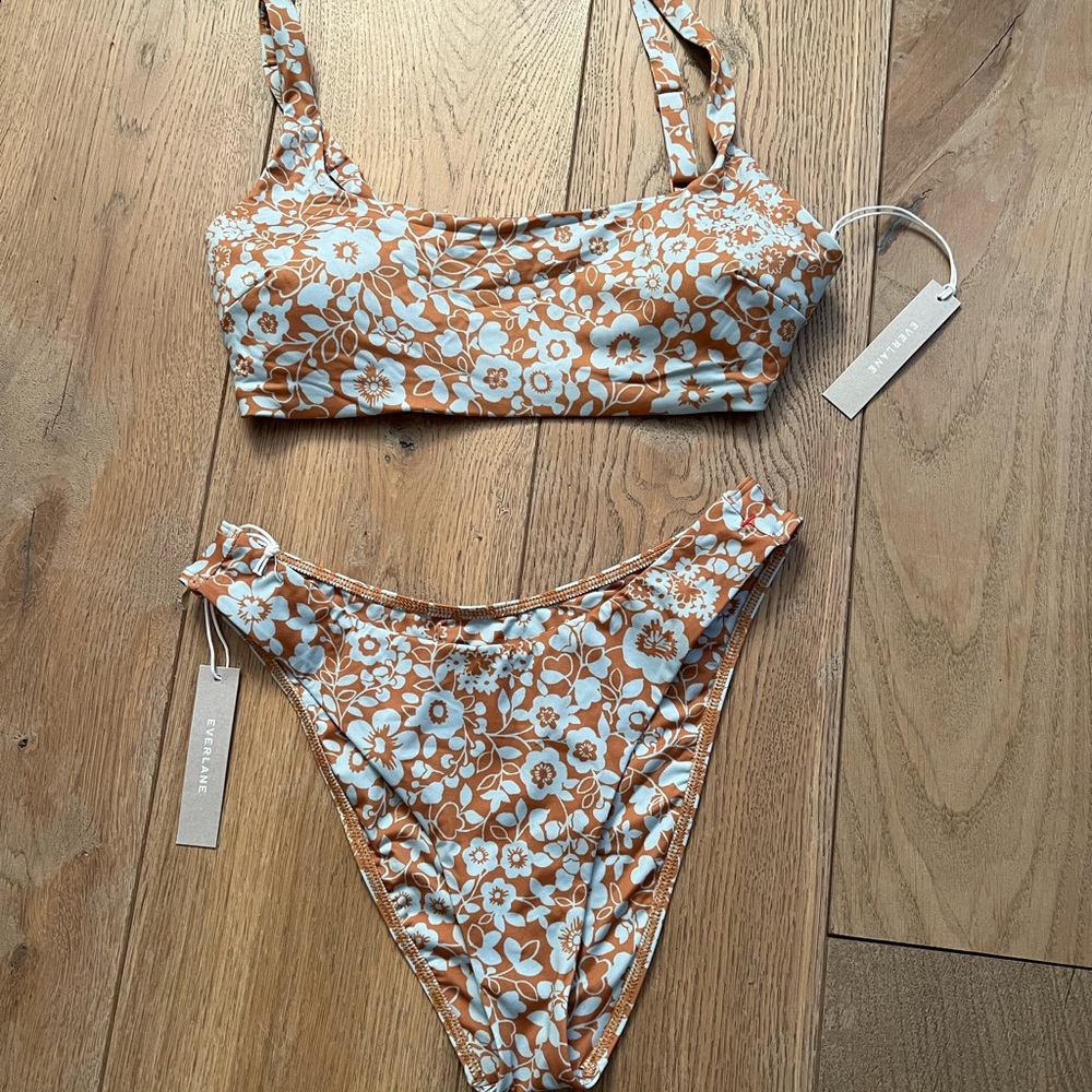 NWT Everlane Honey Floral Swim Set (size small)